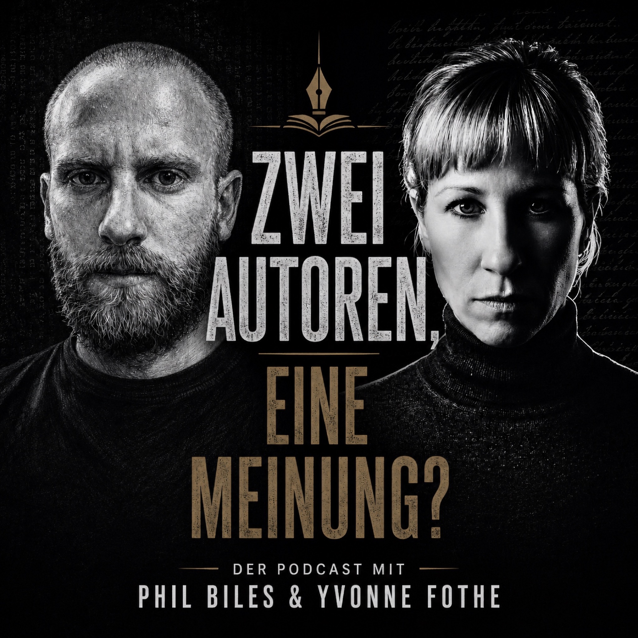 Cover des Podcasts Zwei Autoren. Eine Meinung? mit Phil Biles und Yvonne Fothe